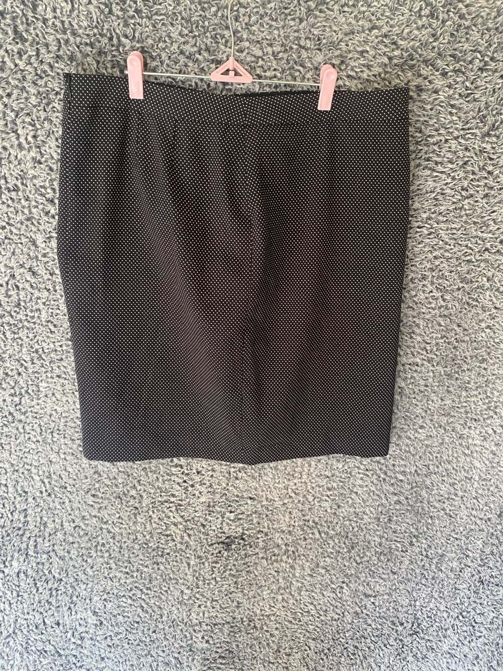JM Studio by John Meyer Black Polka Dot Pencil Skirt